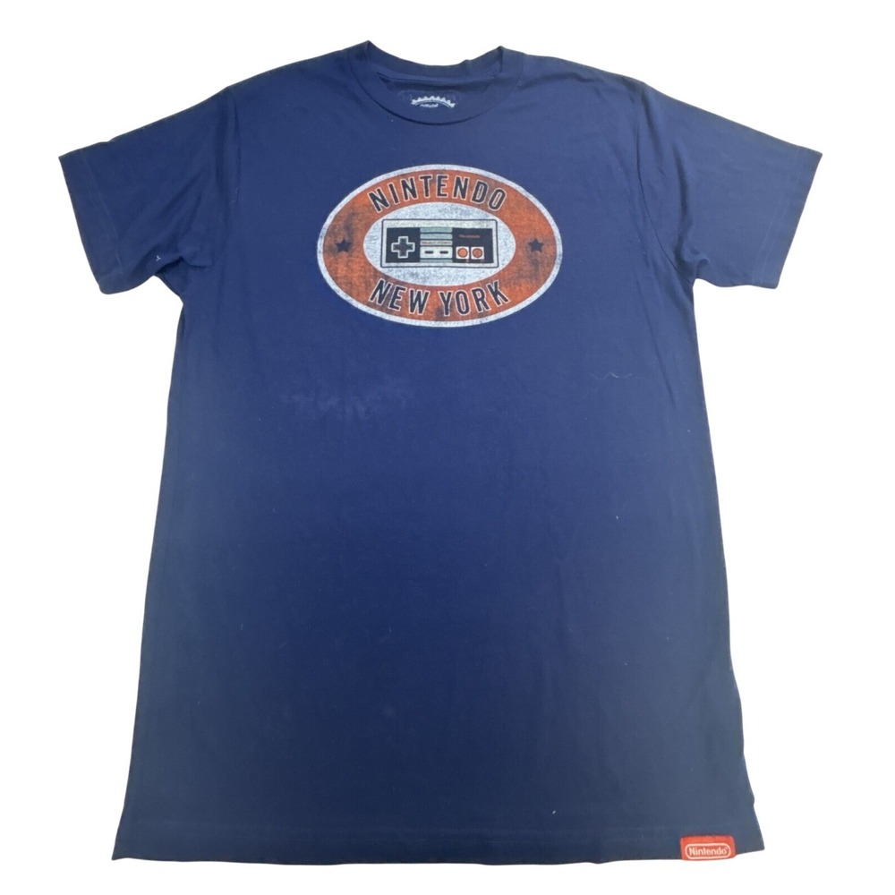 Nintendo New York‎ graphic t-shirt Men's size Large blue